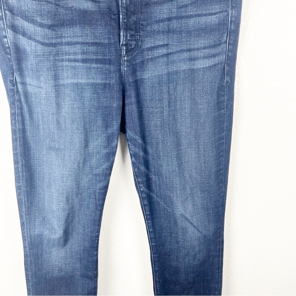 GOOD AMERICAN Good Legs Blue Five Pockets Whiskering High Rise Jeans, Size 16 - Picture 12 of 12